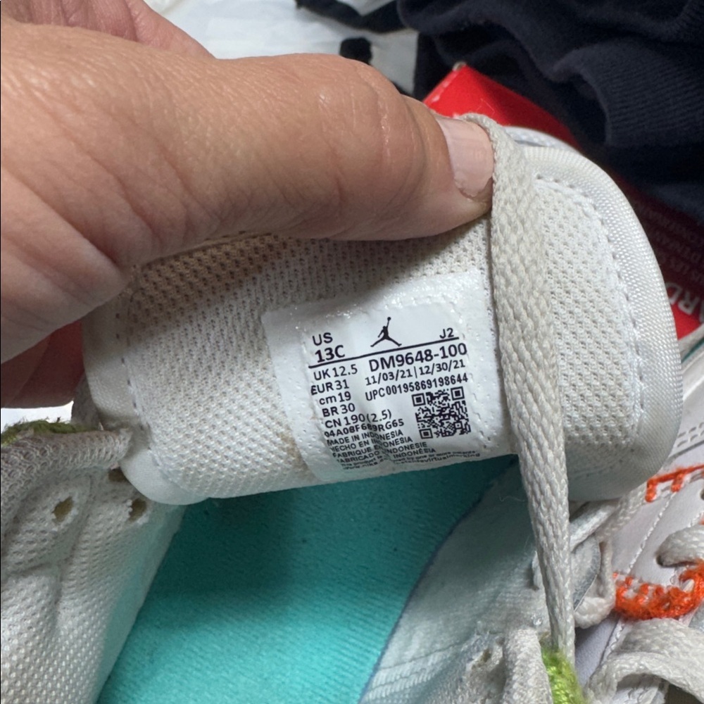 Size 13 Girls Air Jordans - Picture 3 of 3